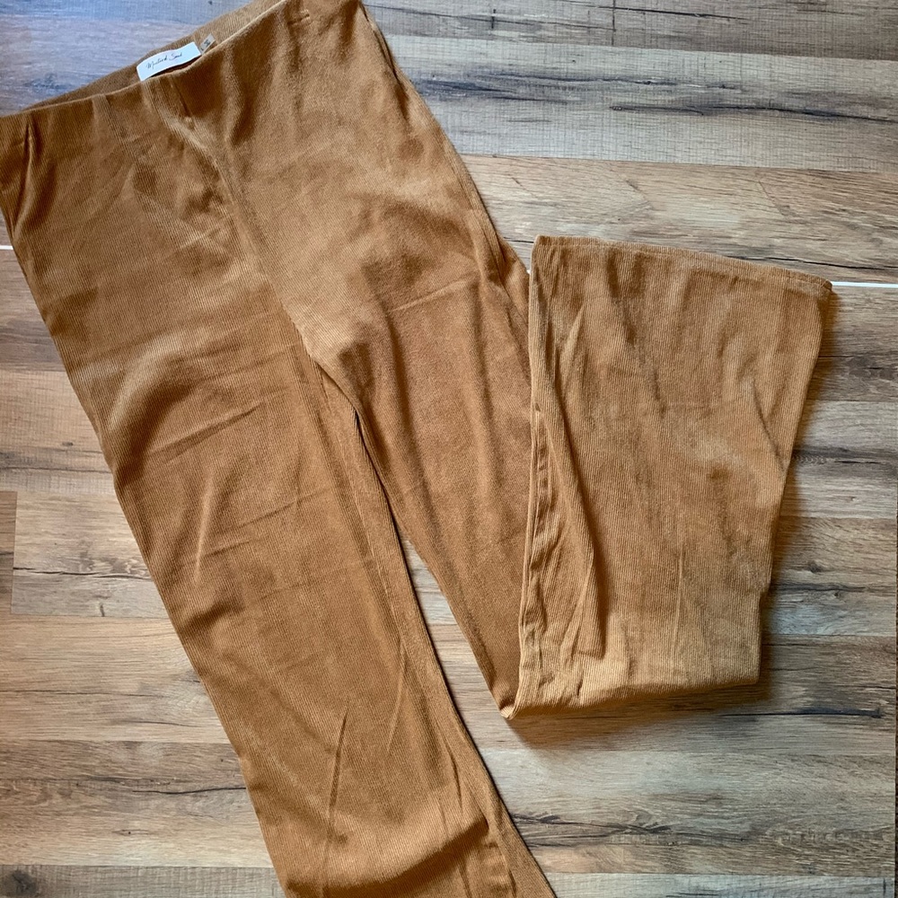 Corduroy bell pants